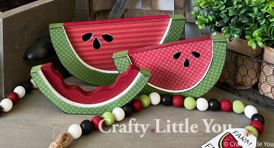 Unfinished Kit measures apx. 7" wide on biggest
Kit includes 3 watermelons and overlays