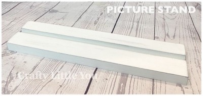Unfinished kit measures apx. 13"x3" and includes wooden 3/4" MDF: 
* Board with deep groove