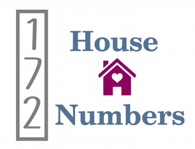 Kit includes:
* 1 set of vinyl house numbers that fit on Monogram Letter