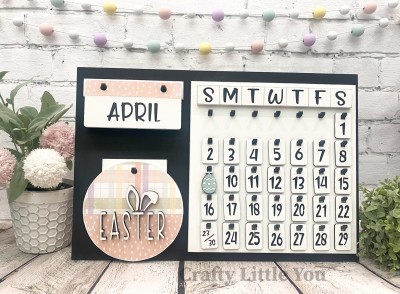 Unfinished kit measures apx. 6" on the circle and includes wooden MDF: 
* 1 hanging circle
* "EASTER" wood overlay letters
* 2 bunny ears
* 1 Easter egg hanging tag
