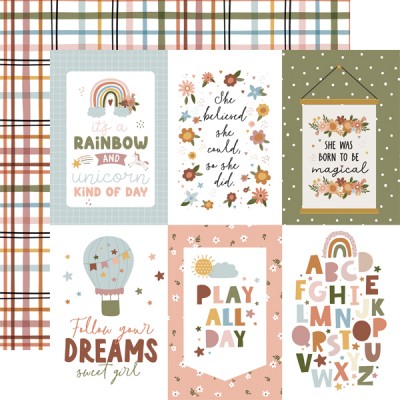 Includes (1) 12x12 piece of double-sided patterned cardstock.