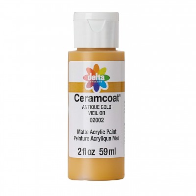 Includes:
*(1) 2 oz. tube of acrylic craft paint.

Delta Ceramcoat Acrylic Paint is an all-purpose, premium quality acrylic paint formulated specifically for the decorative painter and craft enthusiast. Its rich and creamy formula provides excellent coverage and consistent color on all porous surfaces—such as wood, terracotta, plaster, and paper mache—and dries to a beautiful matte finish. All colors are water-based and non-toxic, making cleanup easy with soap and water.