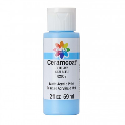 Includes:
*(1) 2 oz. tube of acrylic craft paint.

Delta Ceramcoat Acrylic Paint is an all-purpose, premium quality acrylic paint formulated specifically for the decorative painter and craft enthusiast. Its rich and creamy formula provides excellent coverage and consistent color on all porous surfaces—such as wood, terracotta, plaster, and paper mache—and dries to a beautiful matte finish. All colors are water-based and non-toxic, making cleanup easy with soap and water.