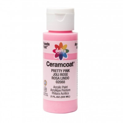 Includes:
*(1) 2 oz. tube of acrylic craft paint.

Delta Ceramcoat Acrylic Paint is an all-purpose, premium quality acrylic paint formulated specifically for the decorative painter and craft enthusiast. Its rich and creamy formula provides excellent coverage and consistent color on all porous surfaces—such as wood, terracotta, plaster, and paper mache—and dries to a beautiful matte finish. All colors are water-based and non-toxic, making cleanup easy with soap and water.