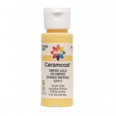 Includes:
*(1) 2 oz. tube of acrylic craft paint.

Delta Ceramcoat Acrylic Paint is an all-purpose, premium quality acrylic paint formulated specifically for the decorative painter and craft enthusiast. Its rich and creamy formula provides excellent coverage and consistent color on all porous surfaces—such as wood, terracotta, plaster, and paper mache—and dries to a beautiful matte finish. All colors are water-based and non-toxic, making cleanup easy with soap and water.