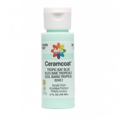 Includes:
*(1) 2 oz. tube of acrylic craft paint.

Delta Ceramcoat Acrylic Paint is an all-purpose, premium quality acrylic paint formulated specifically for the decorative painter and craft enthusiast. Its rich and creamy formula provides excellent coverage and consistent color on all porous surfaces—such as wood, terracotta, plaster, and paper mache—and dries to a beautiful matte finish. All colors are water-based and non-toxic, making cleanup easy with soap and water.