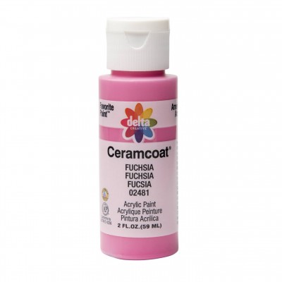 Includes:
*(1) 2 oz. tube of acrylic craft paint.

Delta Ceramcoat Acrylic Paint is an all-purpose, premium quality acrylic paint formulated specifically for the decorative painter and craft enthusiast. Its rich and creamy formula provides excellent coverage and consistent color on all porous surfaces—such as wood, terracotta, plaster, and paper mache—and dries to a beautiful matte finish. All colors are water-based and non-toxic, making cleanup easy with soap and water.