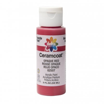 Includes:
*(1) 2 oz. tube of acrylic craft paint.

Delta Ceramcoat Acrylic Paint is an all-purpose, premium quality acrylic paint formulated specifically for the decorative painter and craft enthusiast. Its rich and creamy formula provides excellent coverage and consistent color on all porous surfaces—such as wood, terracotta, plaster, and paper mache—and dries to a beautiful matte finish. All colors are water-based and non-toxic, making cleanup easy with soap and water.