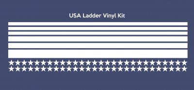 Unfinished kit includes white vinyl:
*3 different stripe widths to complete Uncle Sam’s hat band, shirt, and pinwheels
*Stars to complete Uncle Sam’s hat and pinwheels