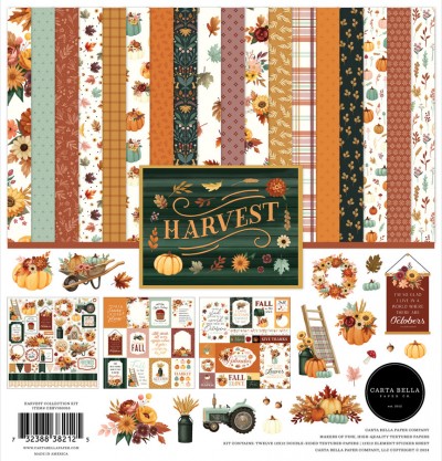 Each Collection Kit includes twelve 12” x 12” double sided papers that feature unique designs on each side. Kits also includes one 12” x 12" Element Sticker Sheet that highlights some favorite details from within the collection. 