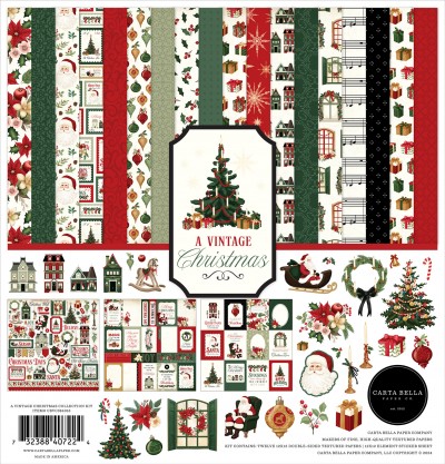 Each Collection Kit includes twelve 12” x 12” double sided papers that feature unique designs on each side. Kits also includes one 12”x12" Element Sticker Sheet that highlights some favorite details from within the collection.