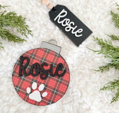 Unfinished Kit includes wooden MDF: *1 Ornament (6") *1 paw print with custom cat name *1 tag (4.5") with custom cat name

*Please specify name wanted when ordering*