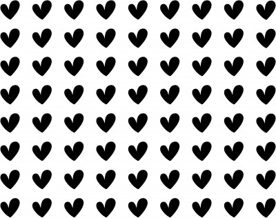 Kit includes:
72 vinyl hearts - REVERSE STENCIL